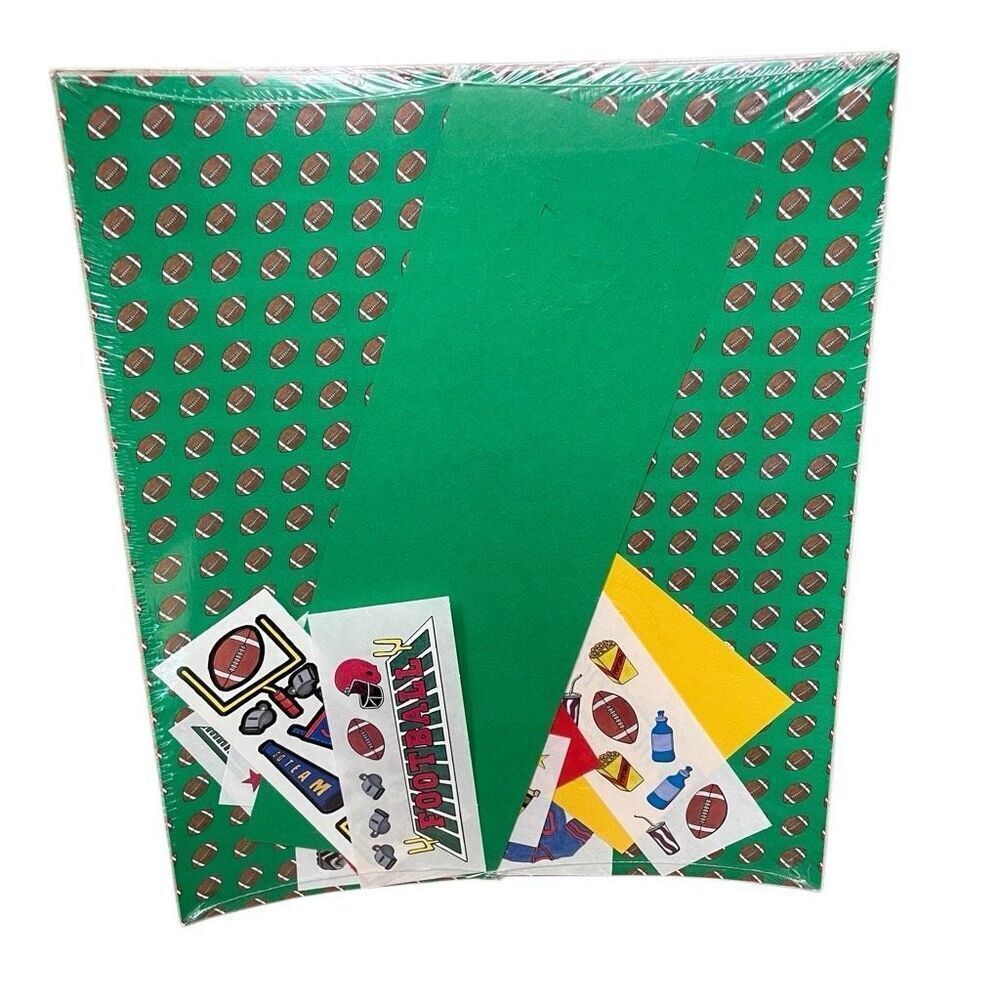 Creative Memories Football Combination‎ Pack die cuts stickers and paper NIP